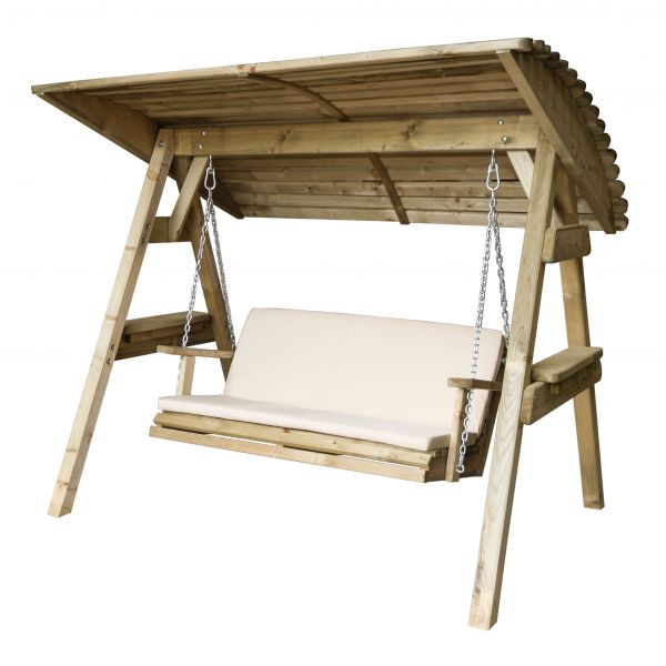 Image of Miami 3 Seater Swing Seat and Pad Package Stone