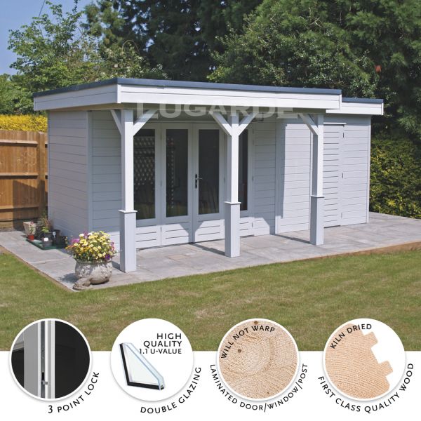 Image of Lugarde Prima-System Square or Rectangular with Flat Roof and Canopy/Veranda