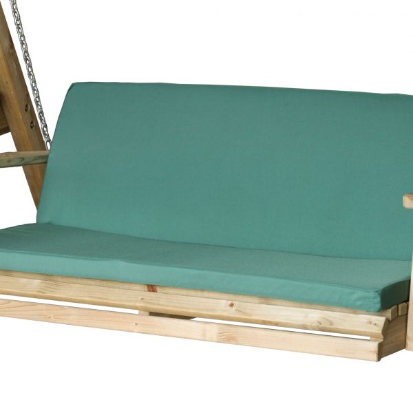 Image of Miami 2 Seater Swing Seat and Pad Package Green