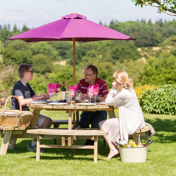 Image of Rose Round Picnic Table