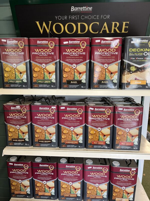 Barrettine - Wood Protective 5litre Tins