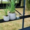 Halls Black Aluminium Shelf