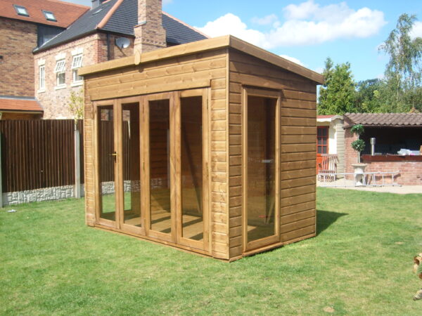 Pent Summerhouse with Folding Doors
