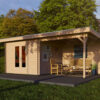 Woodpro Pent roof with canopy