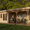 Woodpro Pent roof with canopy - Image 2