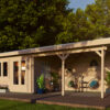 Woodpro Pent roof with canopy - Image 3